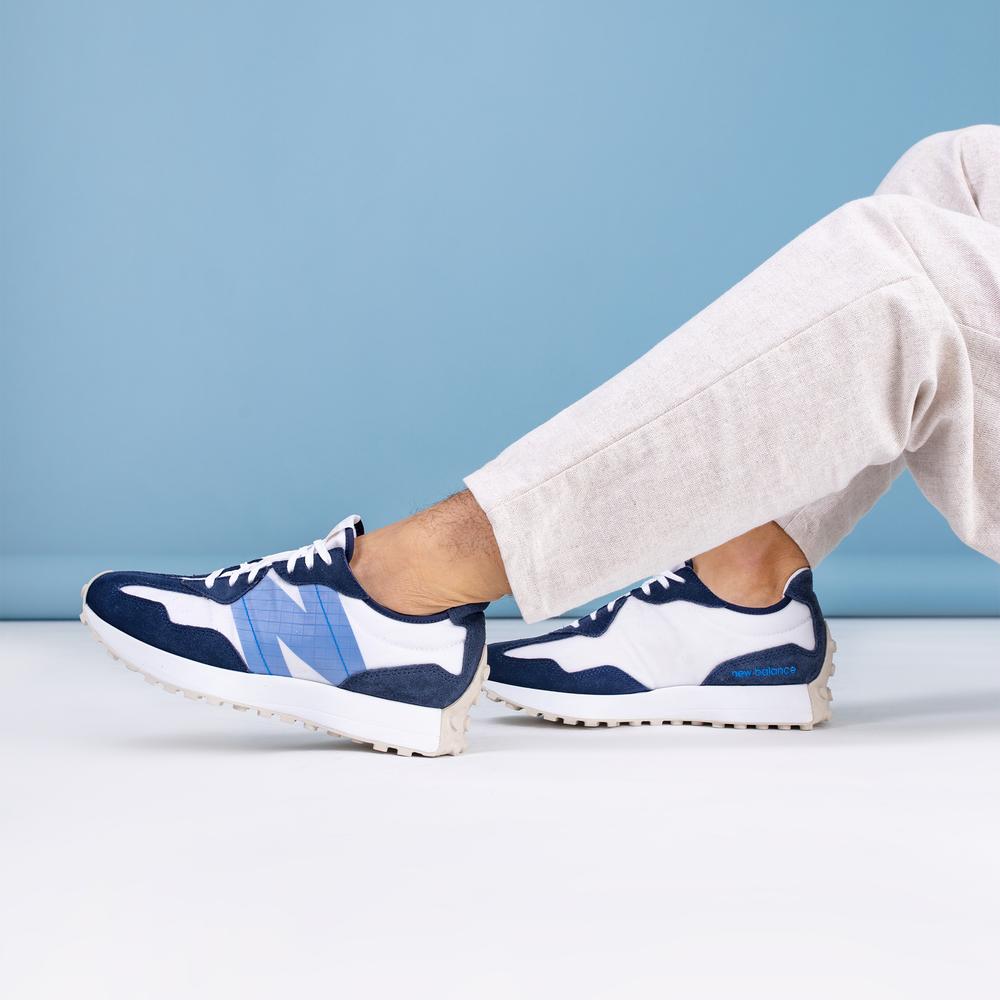 Buty New Balance MS327SV – granatowo–białe
