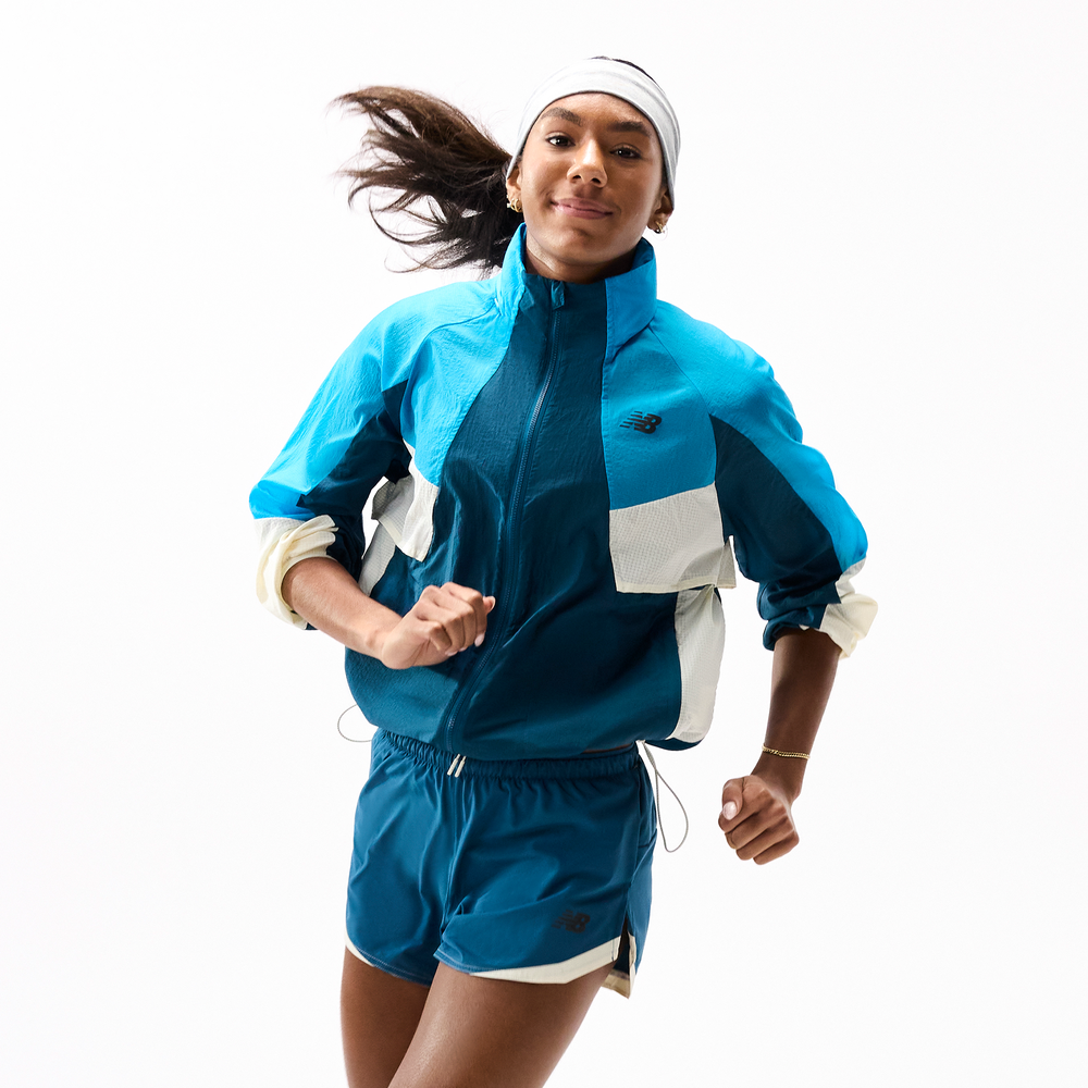 Spodenki damskie New Balance RC Essential – niebieskie
