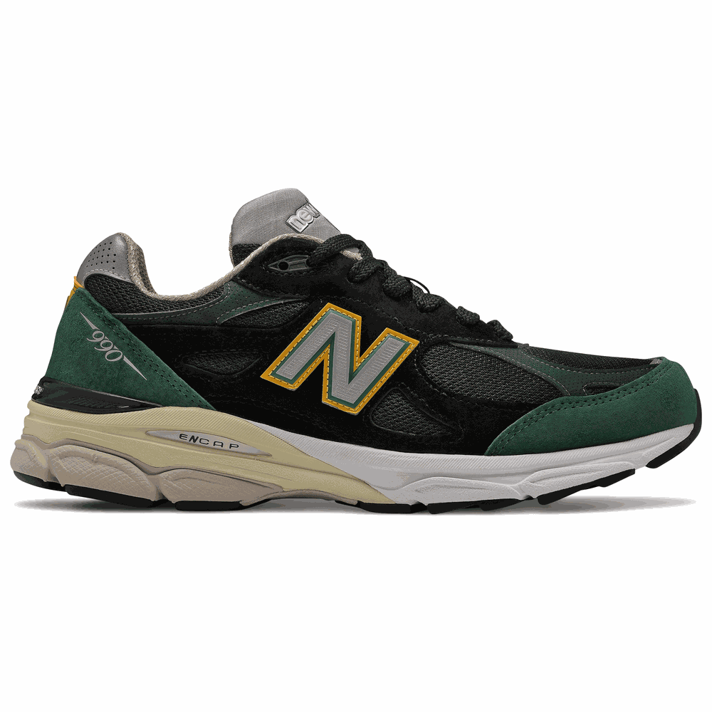 Buty New Balance M990CP3 – czarno–zielone