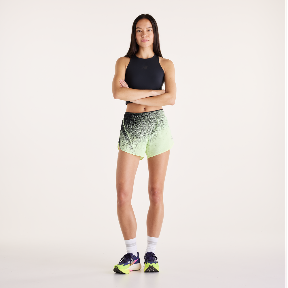 Spodenki damskie New Balance WB61R51KAFG – zielone