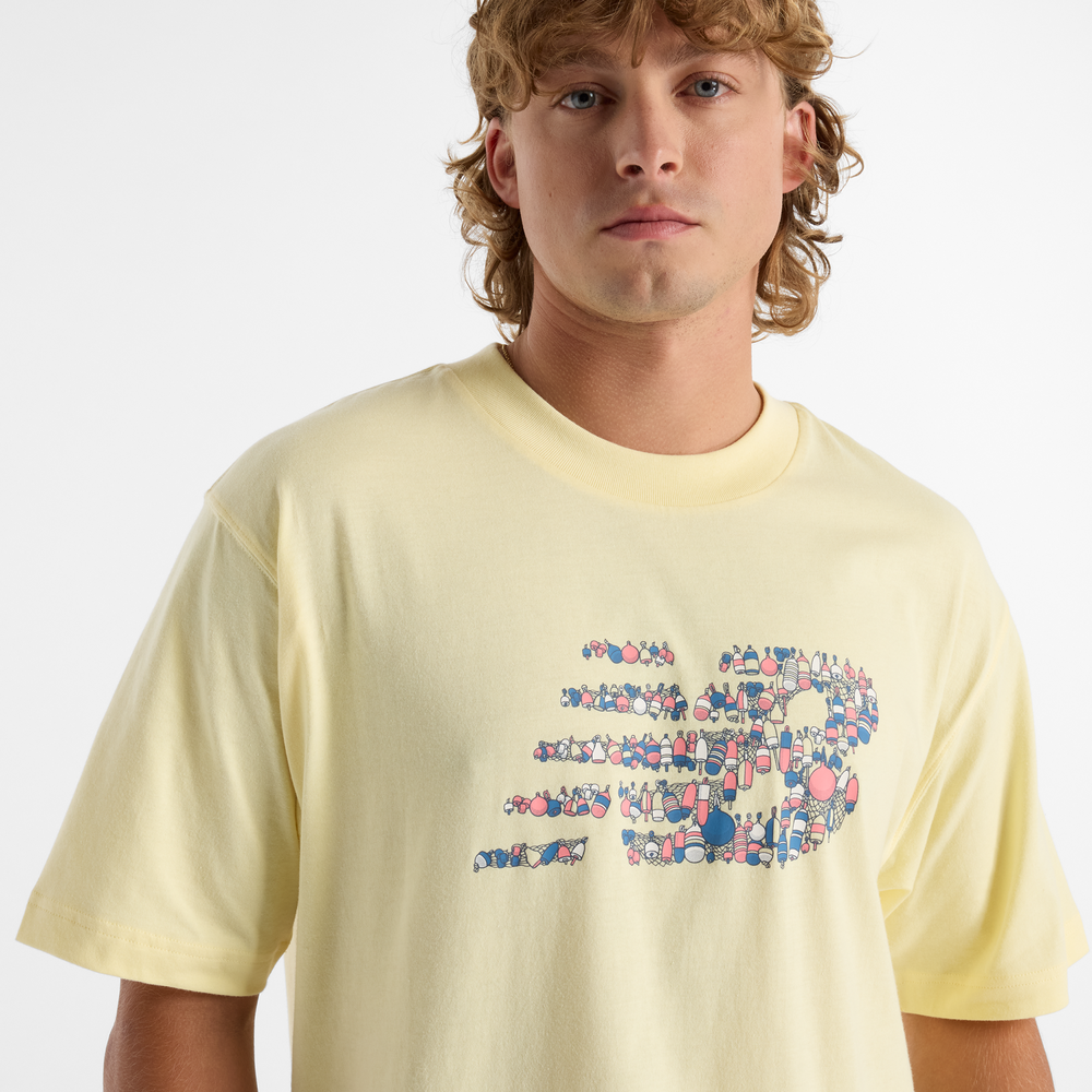 Koszulka męska New Balance MT51920PRC – żółta