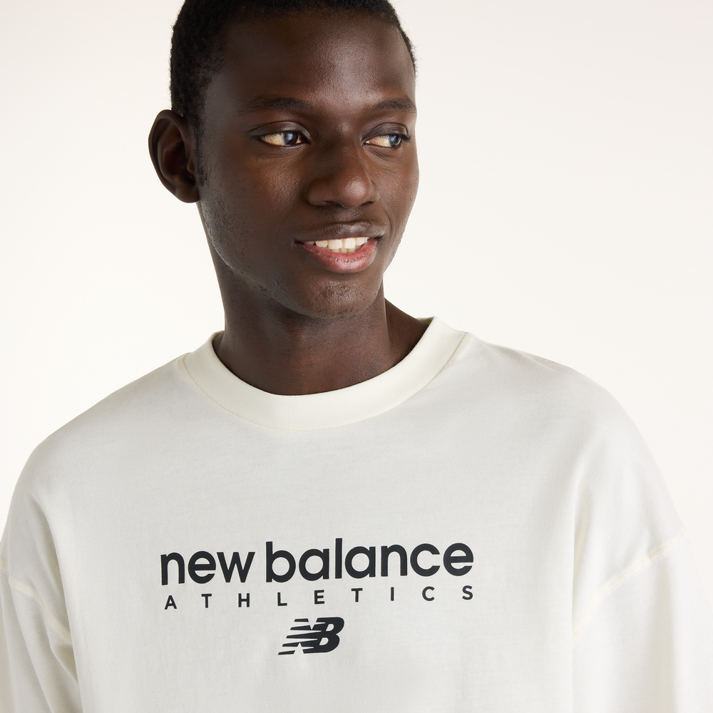 Koszulka męska New Balance Sport Linear Graphic – biała