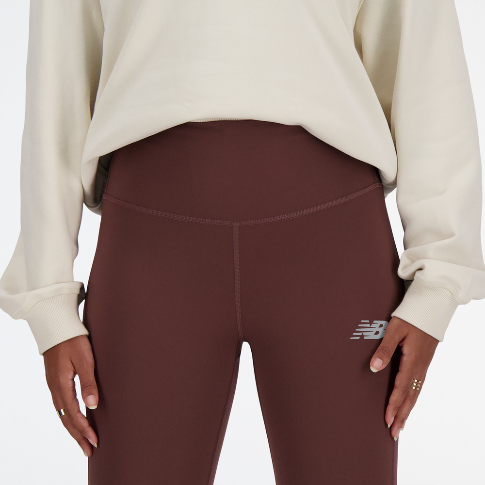 Legginsy damskie New Balance WP41237LIE – brązowe