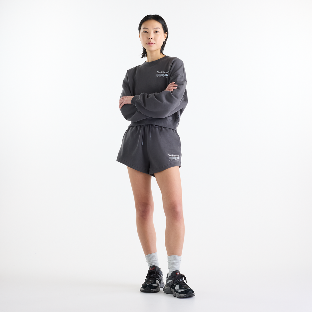 Spodenki damskie New Balance Trackside – szare