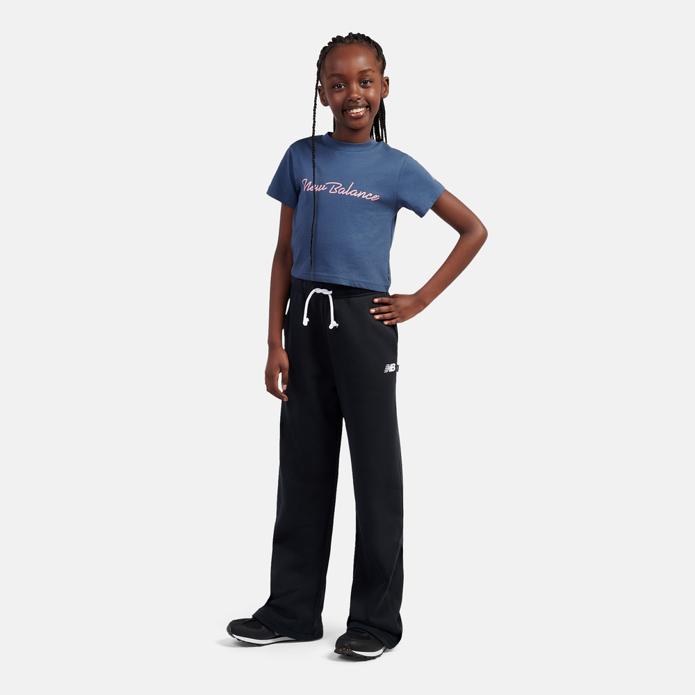 Spodnie dziecięce New Balance LAKG0216BK – czarne