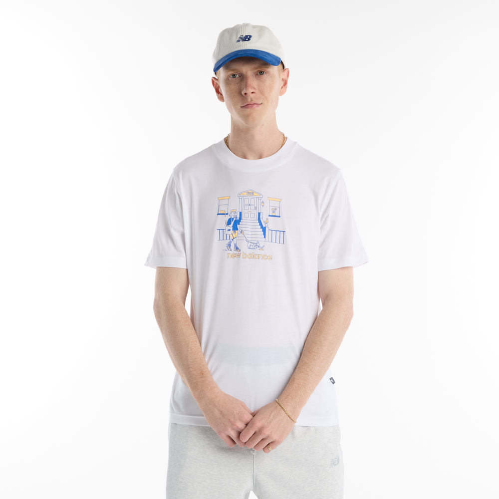 Koszulka męska New Balance MT61Y0XJWT – biała