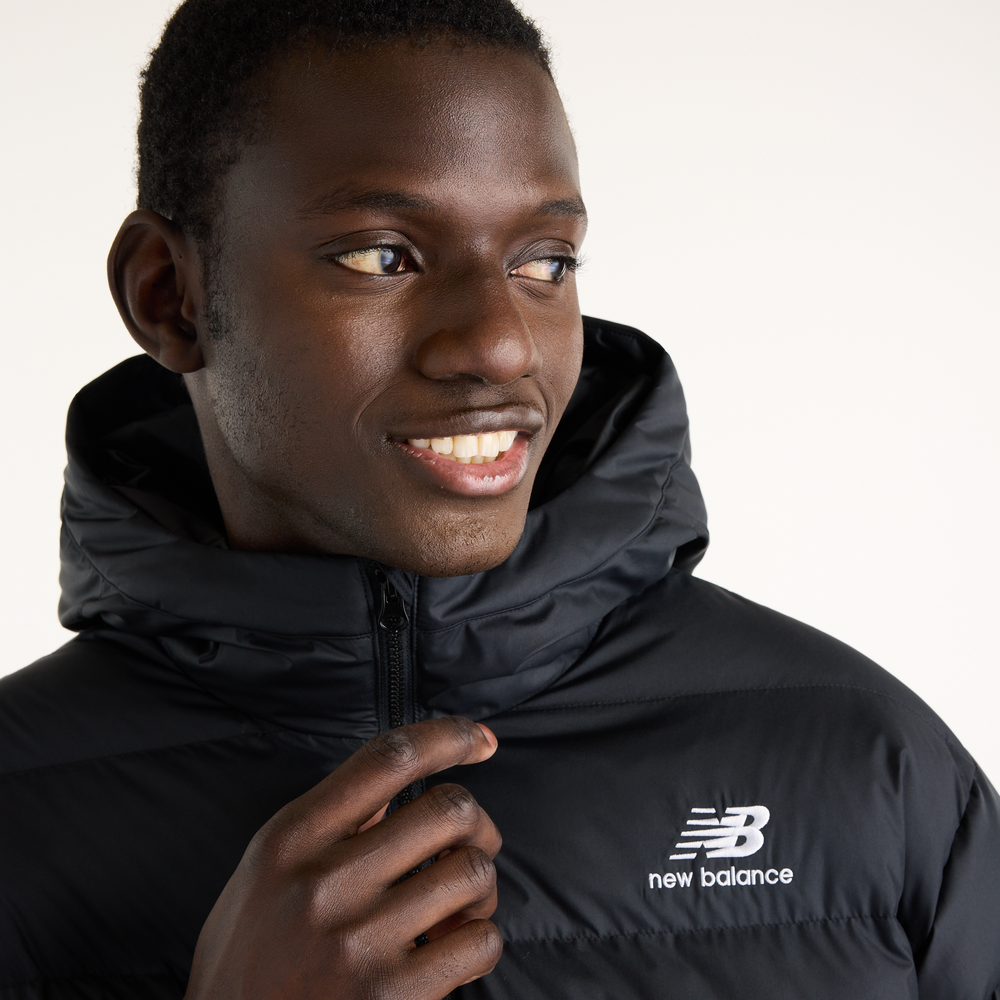 Kurtka męska New Balance Boston Puffer – czarna
