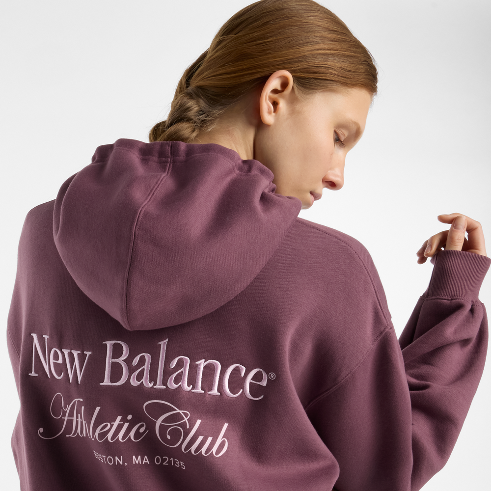 Bluza damska New Balance WT51947FDP – bordowa