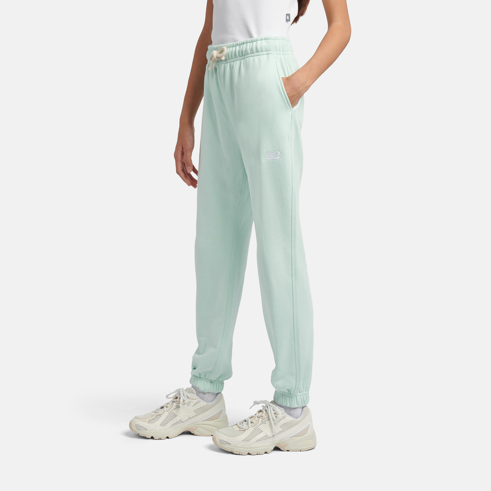 Spodnie dziecięce New Balance LAKG0058COJ – miętowe