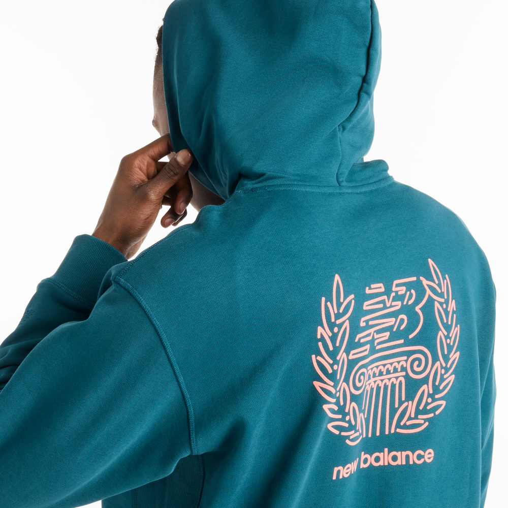 Bluza męska New Balance MT51979DOE  – niebieska