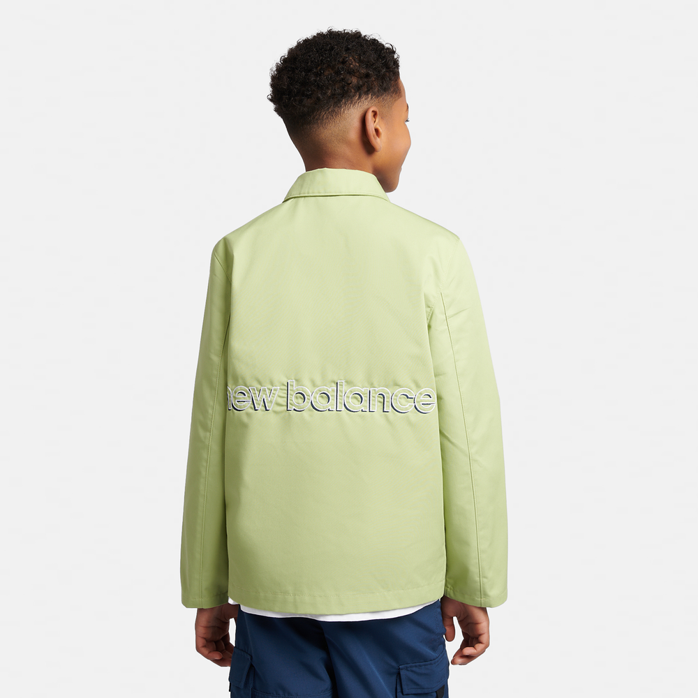 Kurtka dziecięca New Balance LAKB0140EEN – zielona
