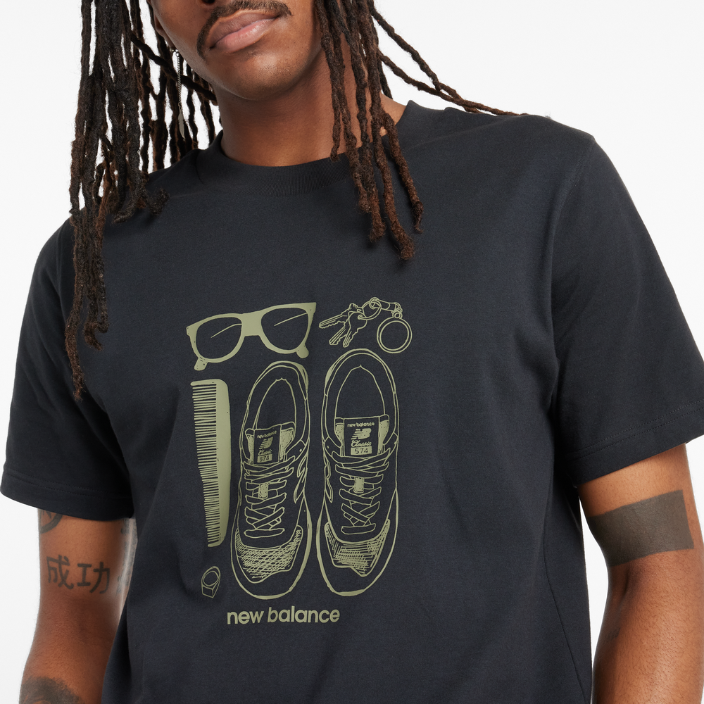 Koszulka męska New Balance MT43902BK – czarna