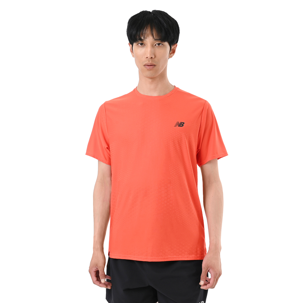 Koszulka męska New Balance MT62Y9UANEF – pomarańczowa
