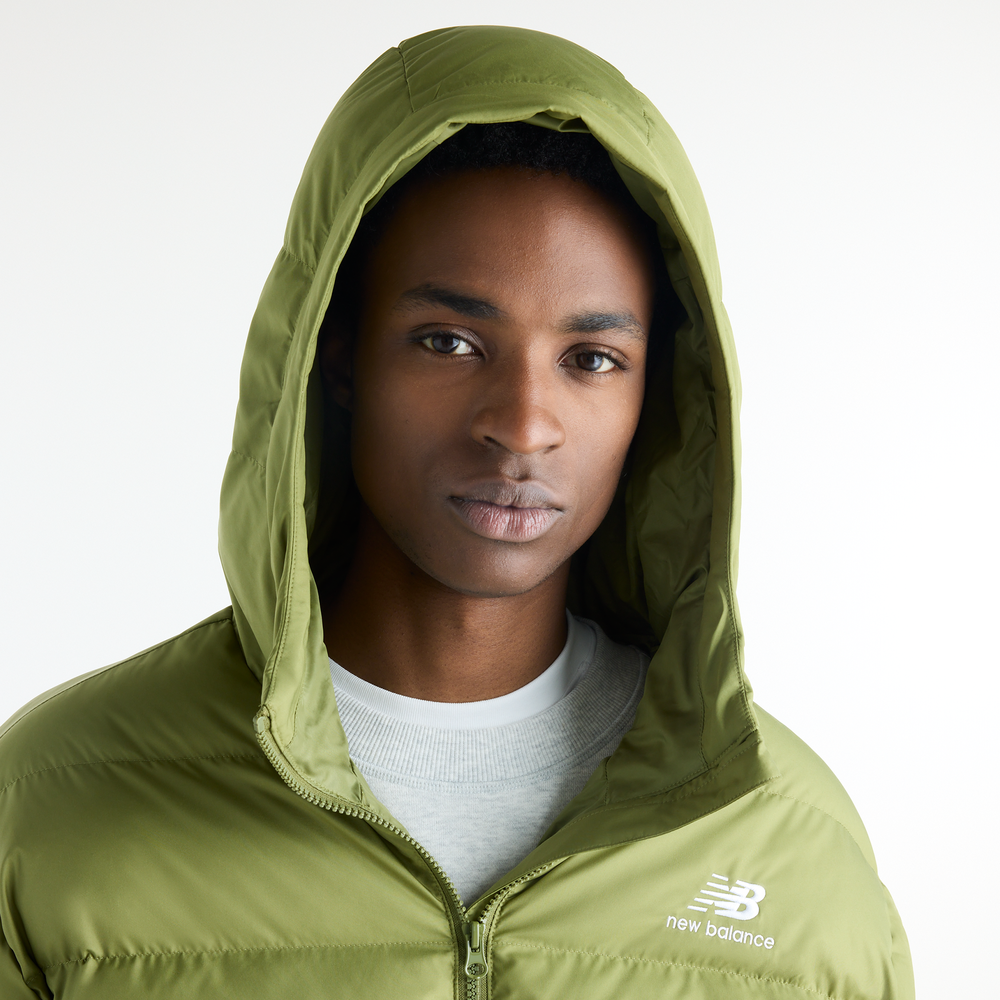 Kurtka zimowa męska New Balance Boston Puffer – zielona