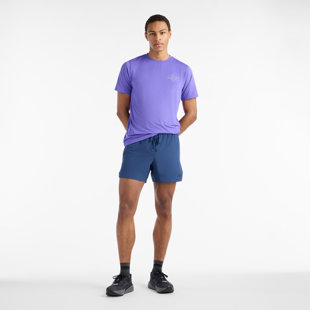Spodenki męskie New Balance RC Essential – niebieskie