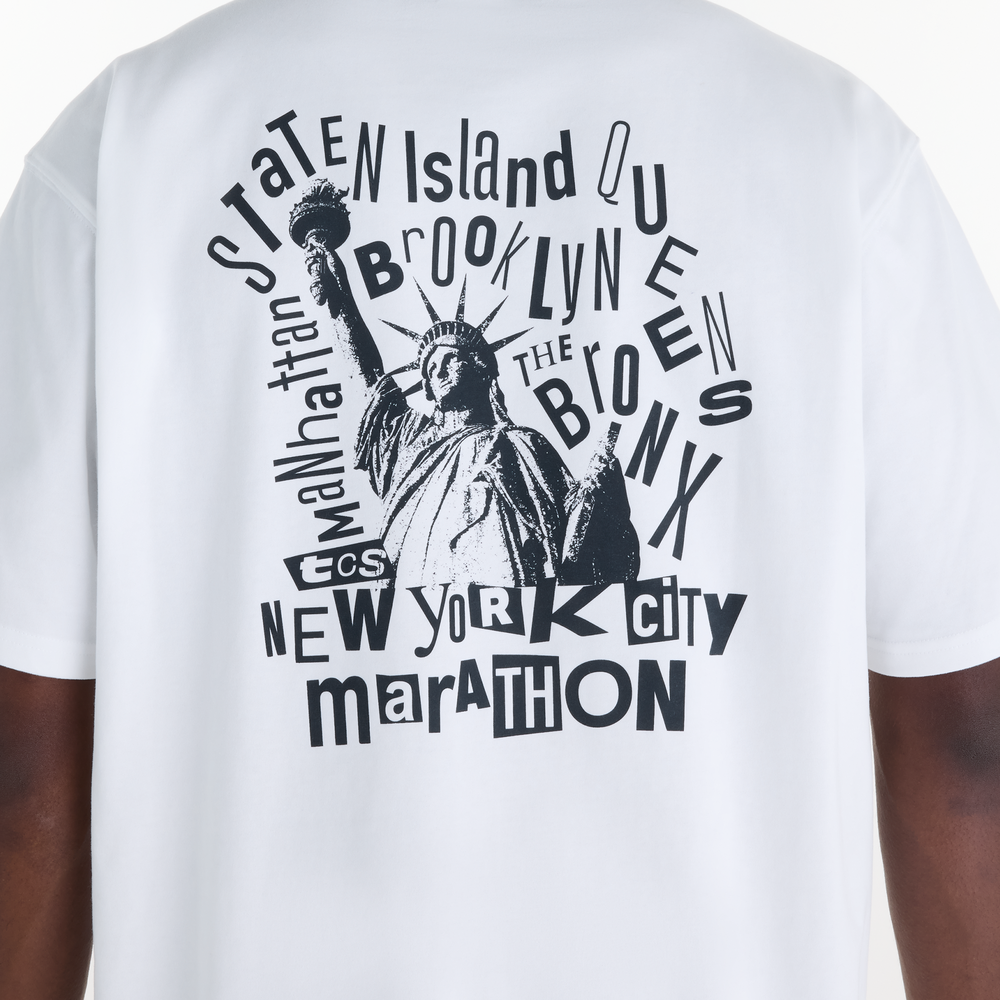 Koszulka męska New Balance NYC Marathon Graphic – biała