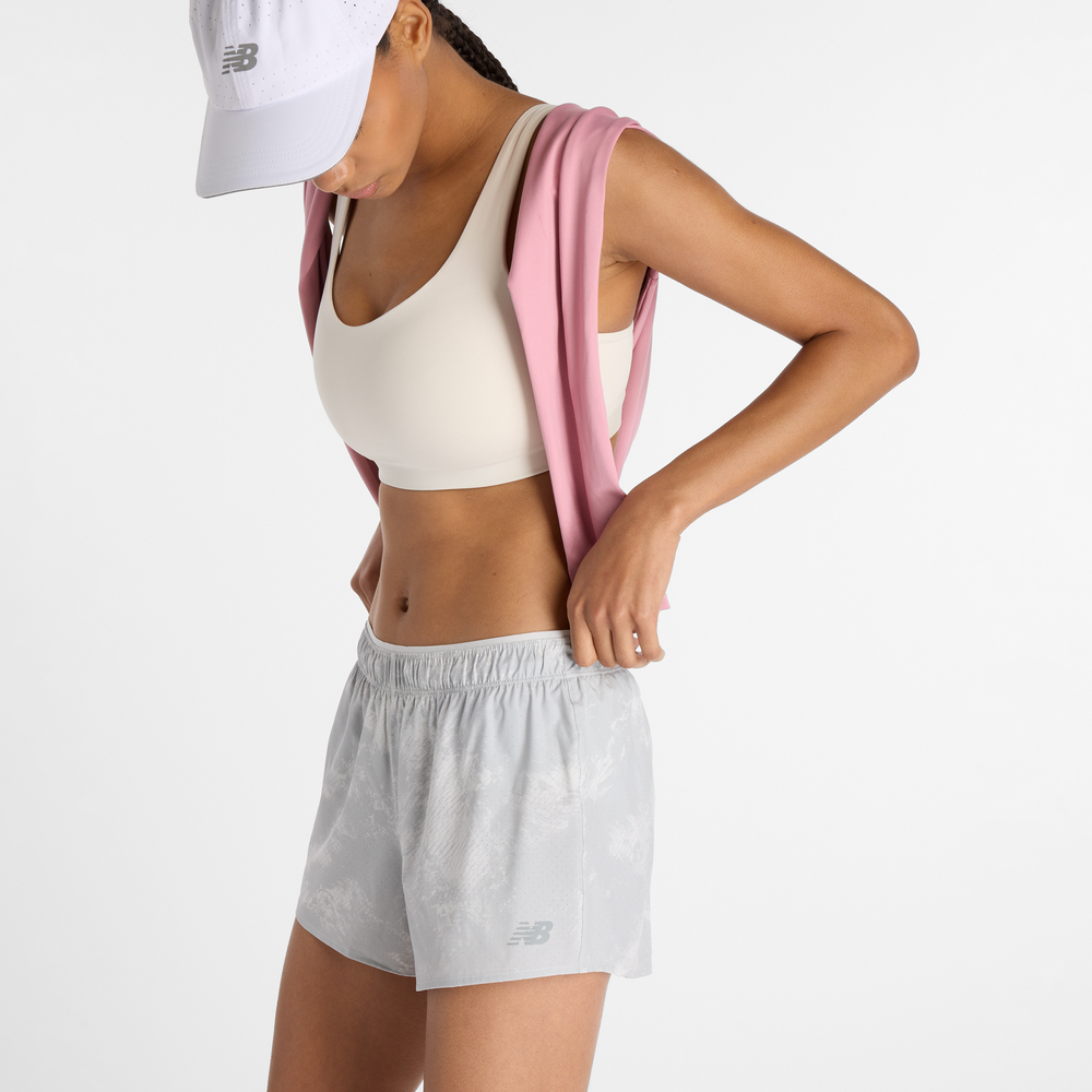 Spodenki damskie New Balance WS41201GYM – szare
