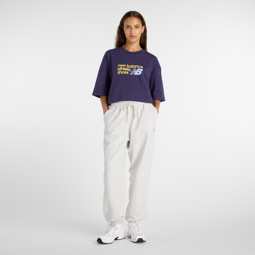 Koszulka damska New Balance WT51908BOY – fioletowa