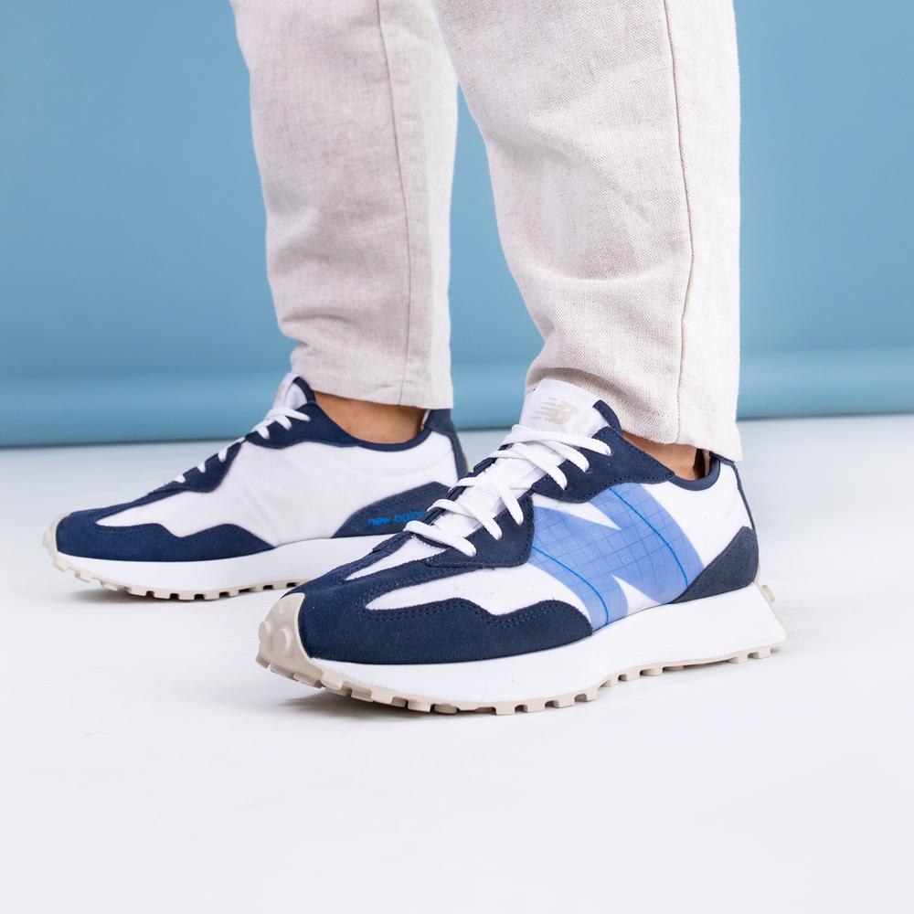 Buty New Balance MS327SV – granatowo–białe