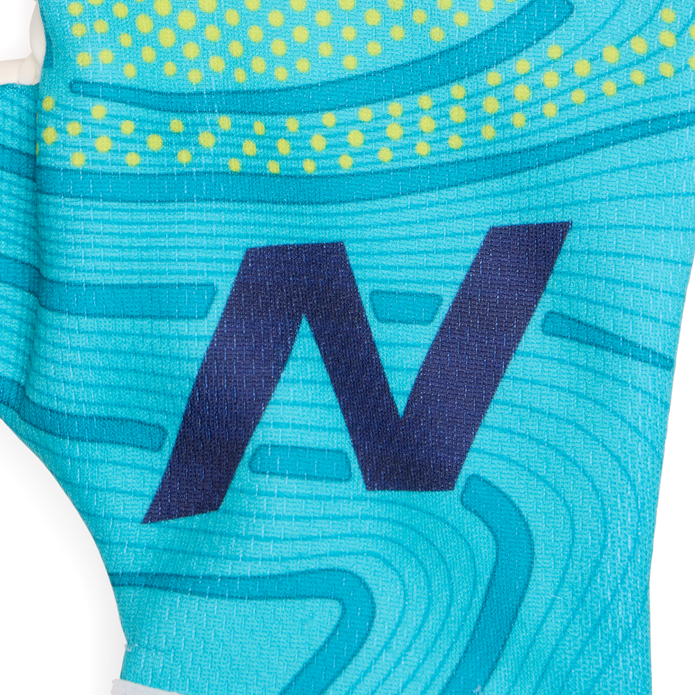 Rękawice bramkarskie juniorskie New Balance GK23345JWG – niebieskie