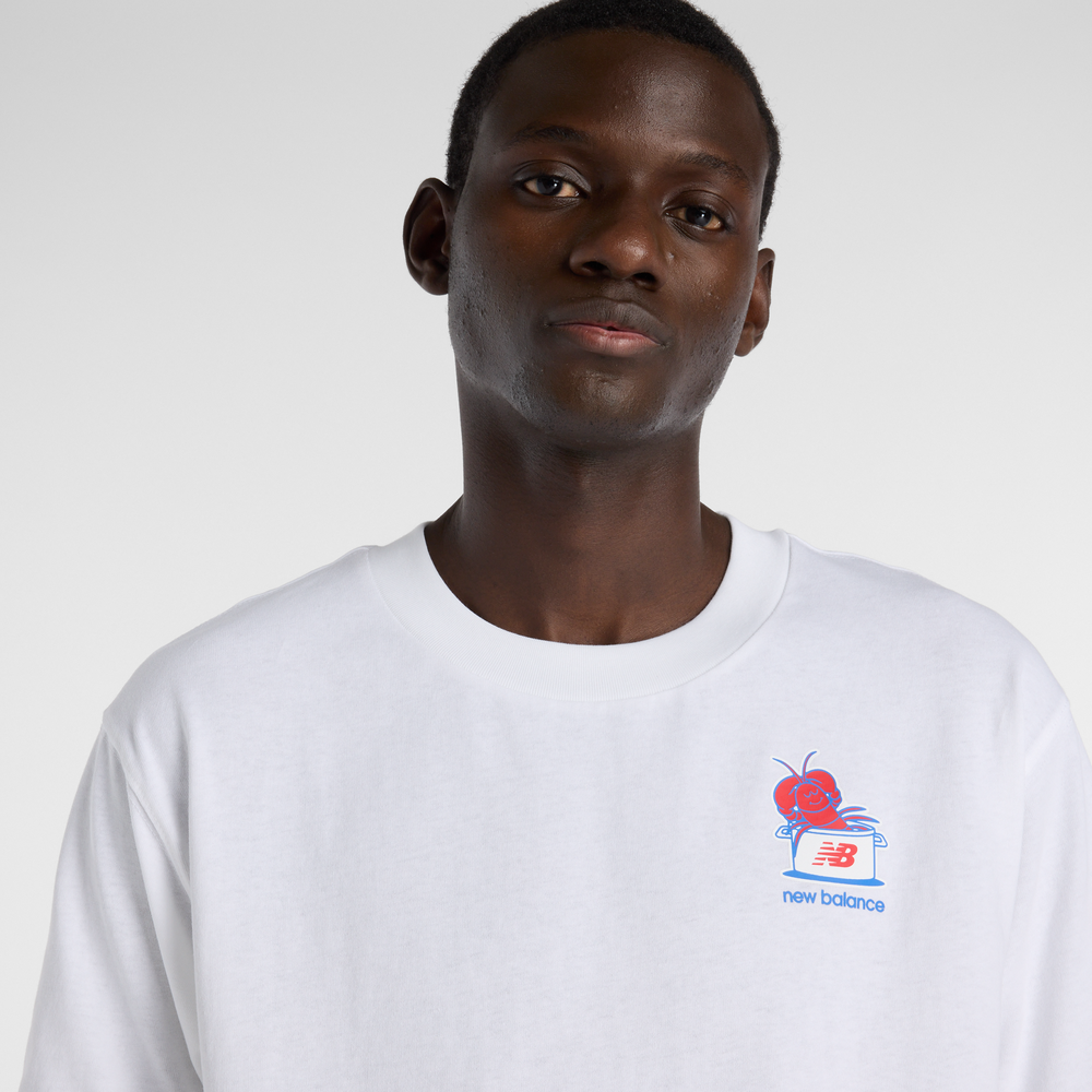 Koszulka męska New Balance MT61Y1F6WT – biała