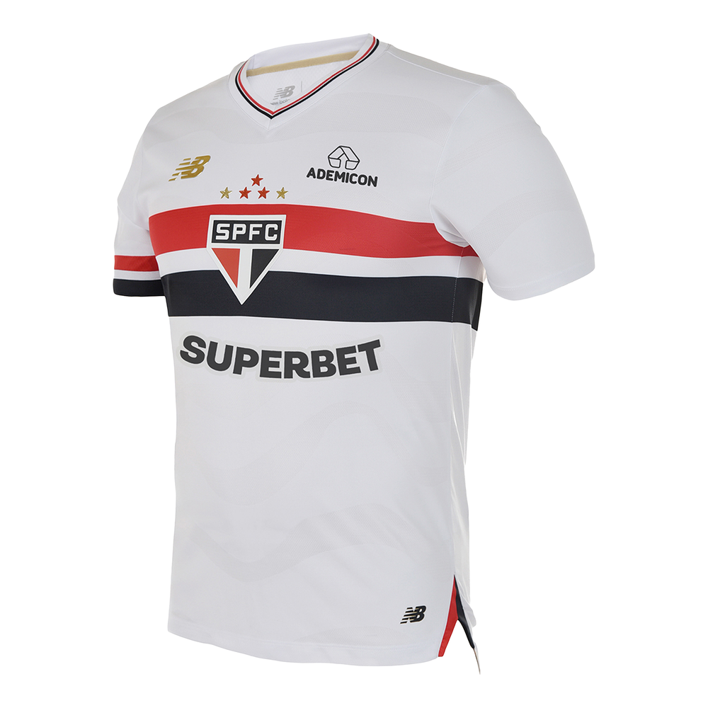 Koszulka męska New Balance Sao Paulo FC MT831834HME – biała