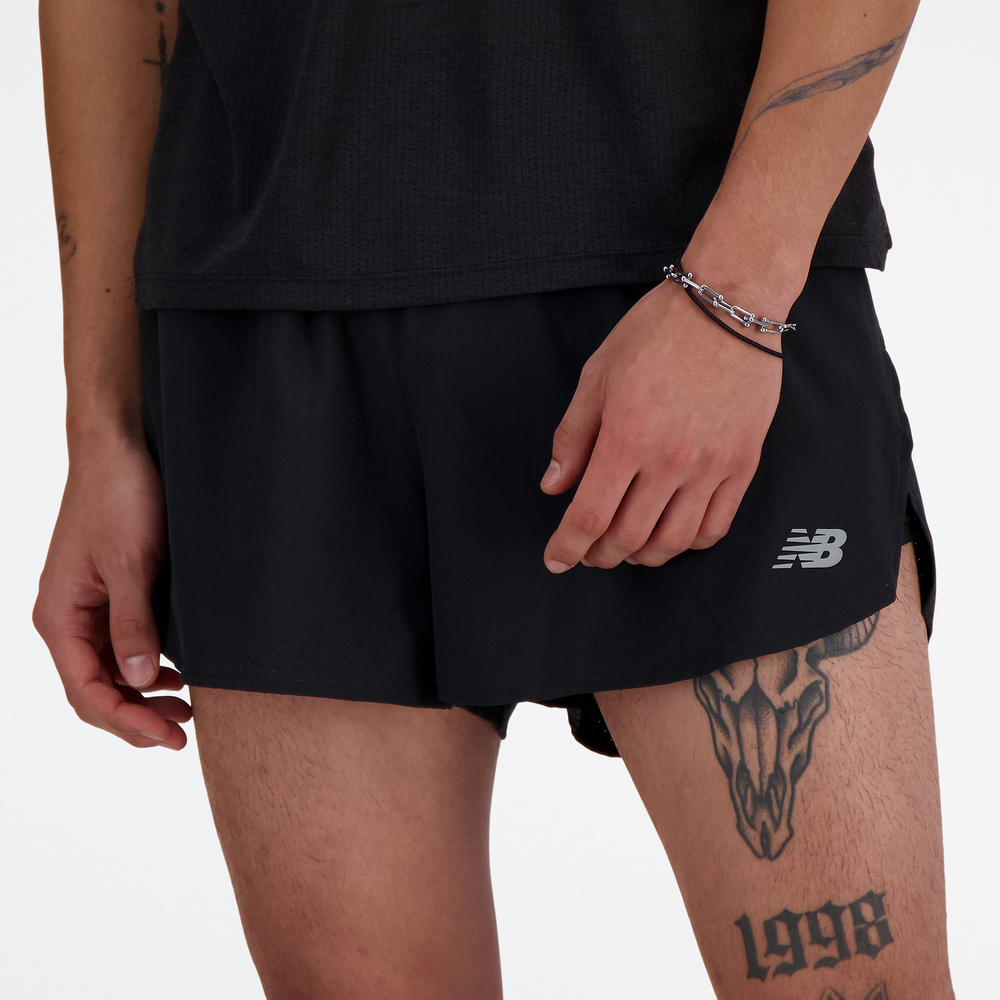 Spodenki męskie New Balance MS41280BK – czarne