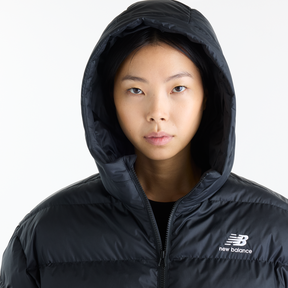 Kurtka damska New Balance Boston Puffer – czarna