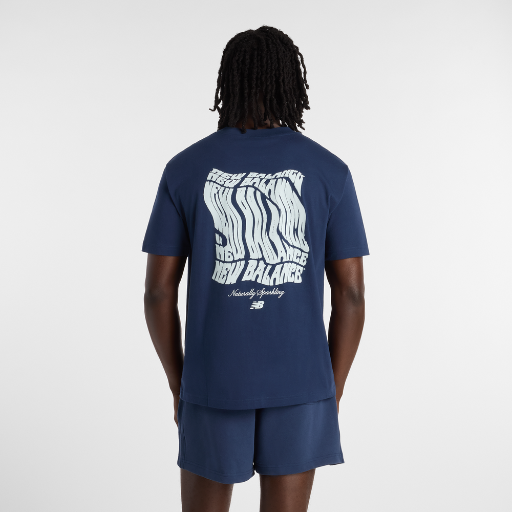 Koszulka męska New Balance MT61B2STNNY – granatowa