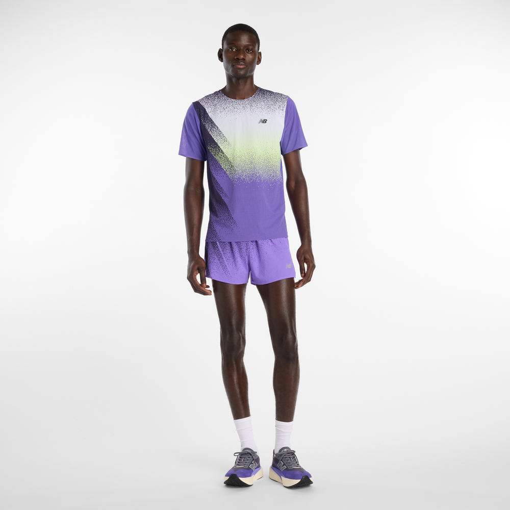 Koszulka męska New Balance MT61Q7IDEPU – fioletowa