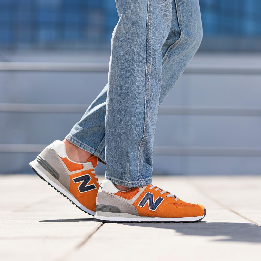 Buty New Balance ML574HJ2 – pomarańczowe
