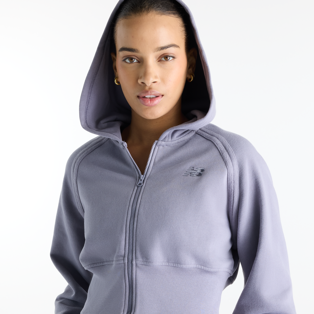 Bluza damska New Balance Brushed Coastal – fioletowa