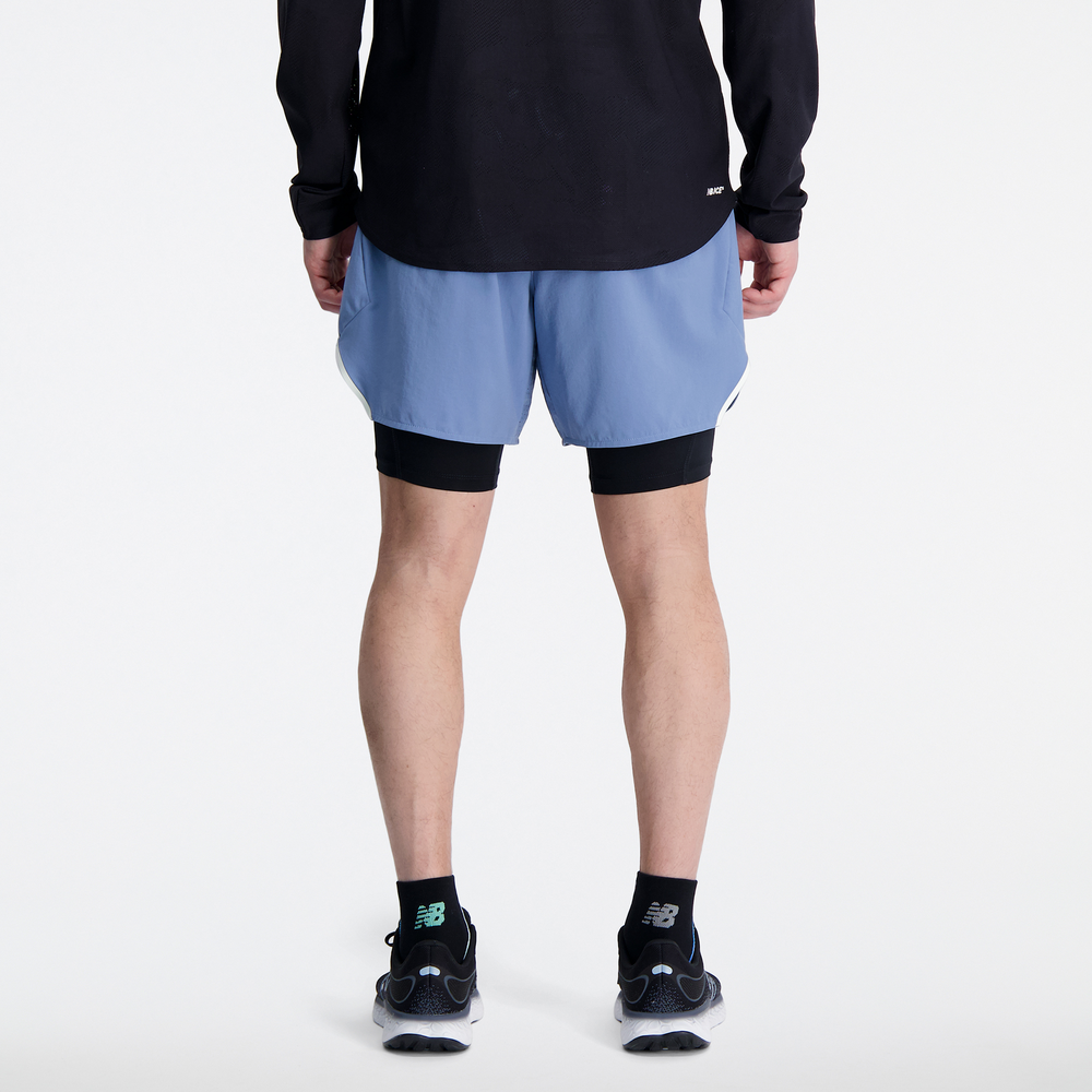 Spodenki męskie New Balance MS33282MYL – niebieskie