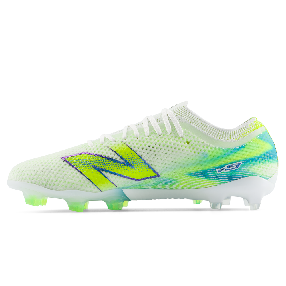 Korki męskie New Balance FURON ELITE FG V9 UF1F7R4 – białe