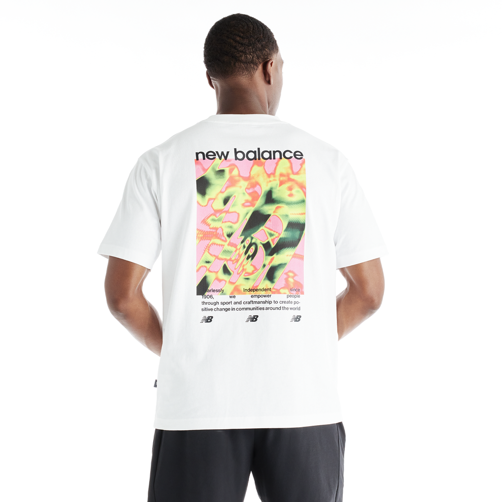 Koszulka męska New Balance Heat Map Forward Thinker – biała