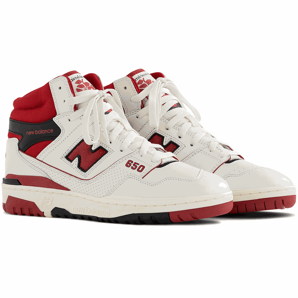 Buty New Balance X Aimé Leon Dore BB650RE1 – biało–czerwone