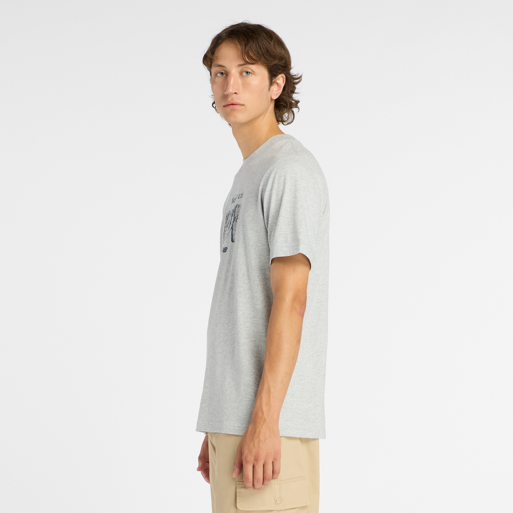 Koszulka męska New Balance MT61778SAG – szara