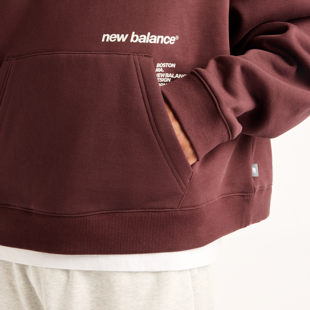 Bluza męska New Balance Street Classics – bordowa