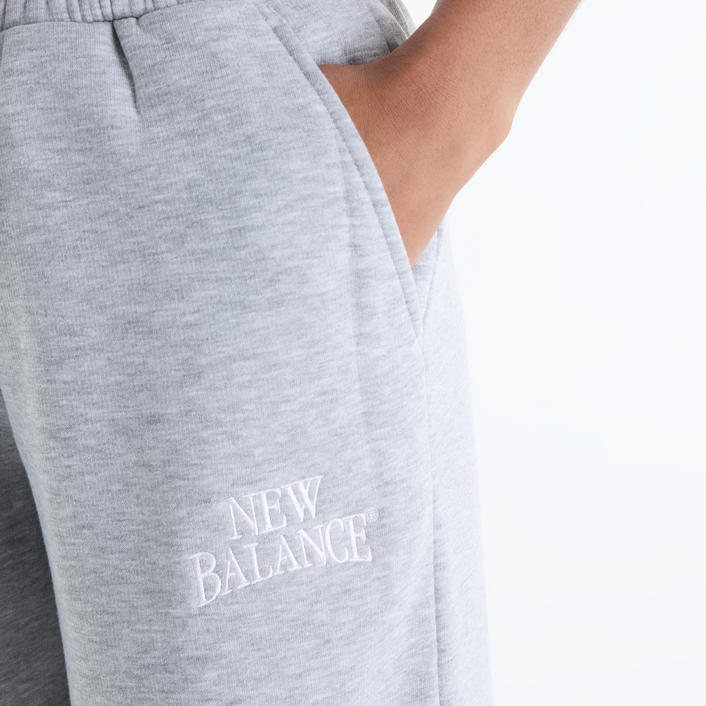 Spodnie damskie New Balance Sport Linear Graphic – szare