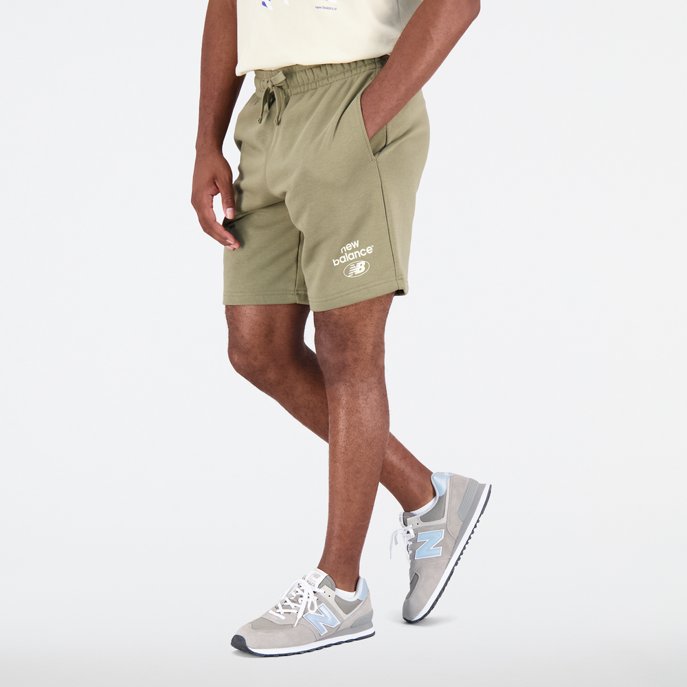 Spodenki męskie New Balance MS31520CGN – zielone