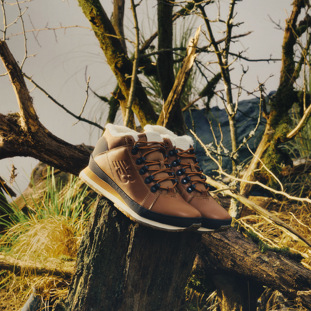 Buty zimowe męskie New Balance H754LFT - brązowe
