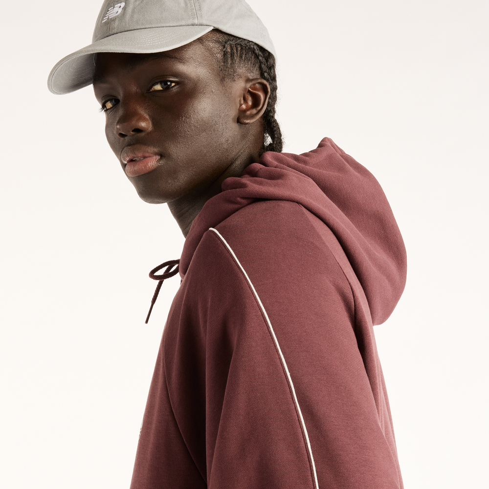 Bluza męska New Balance Trackside – bordowa