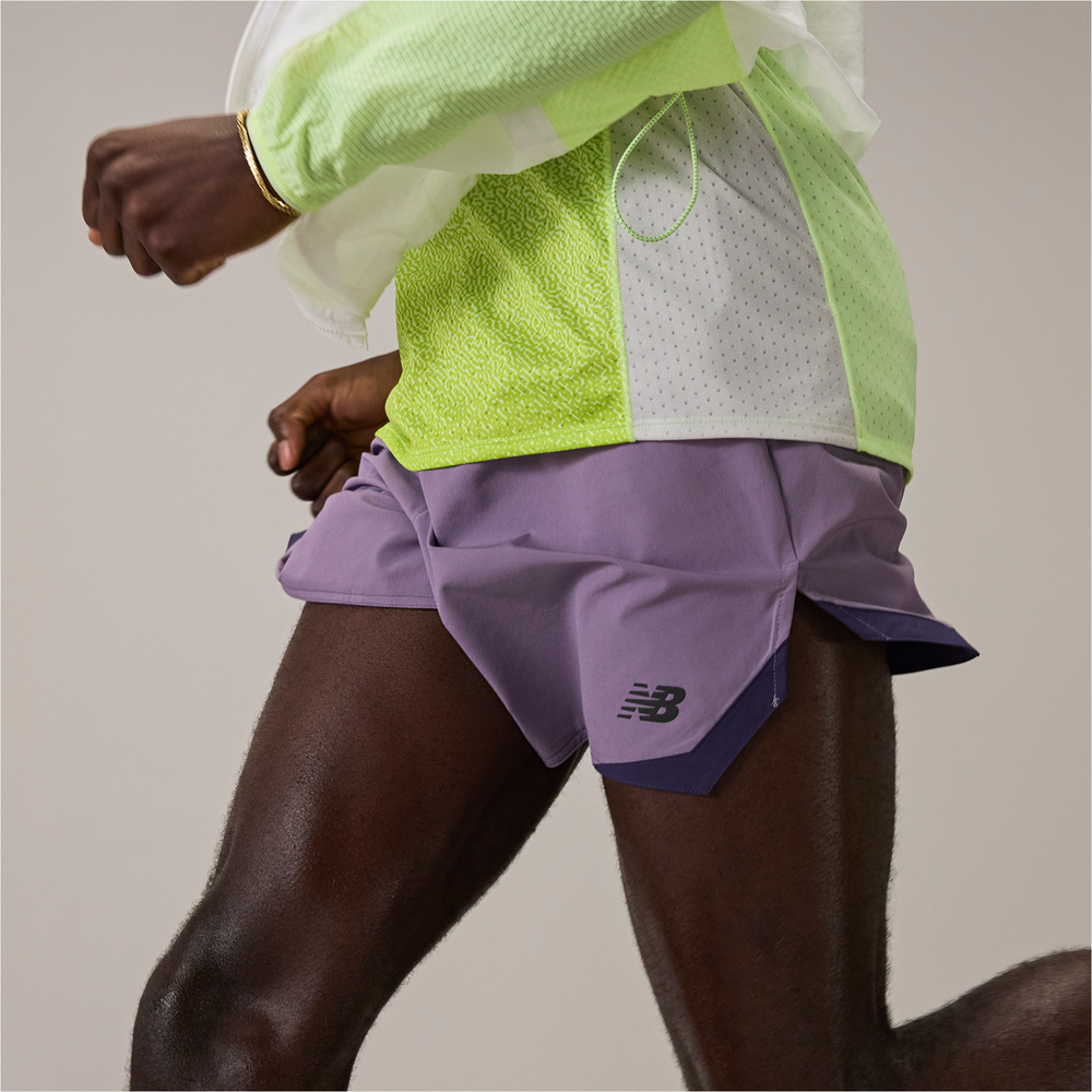 Spodenki męskie New Balance MB6180TAAA5 – fioletowe