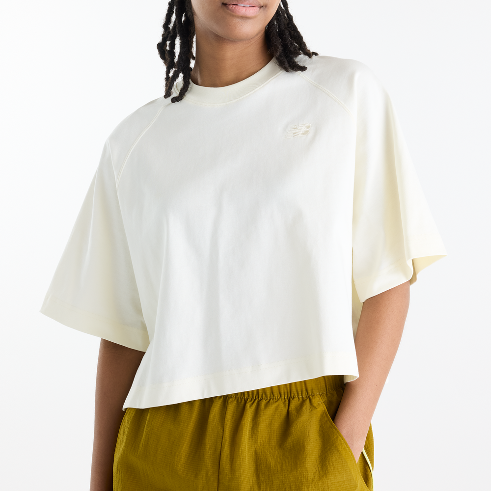 Koszulka damska New Balance Raglan – biała