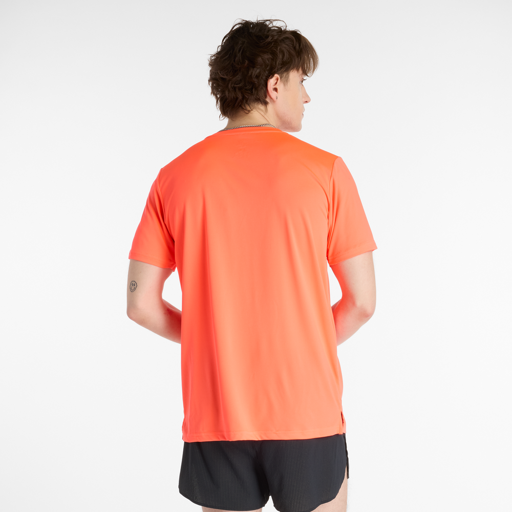 Koszulka męska New Balance MT41222URR  – pomarańczowa