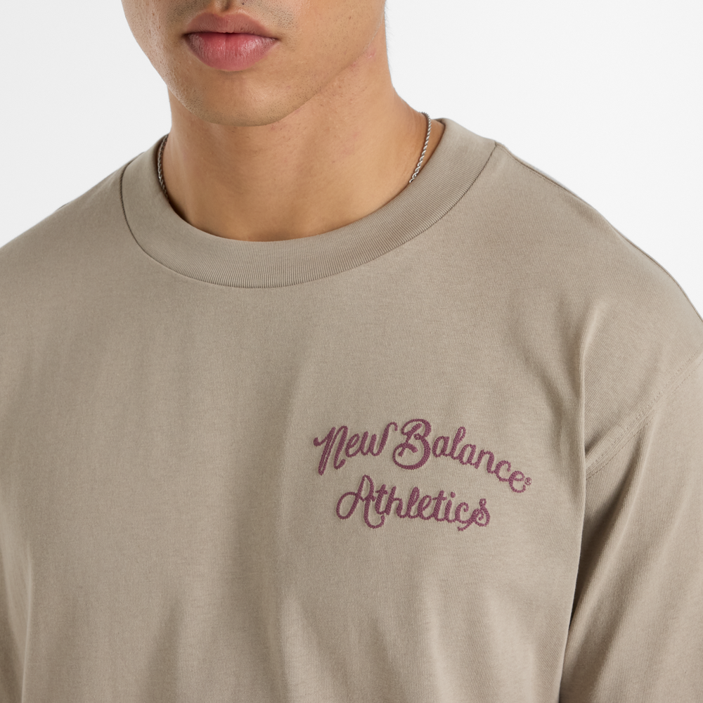 Koszulka męska New Balance MT43556ADS – beżowa