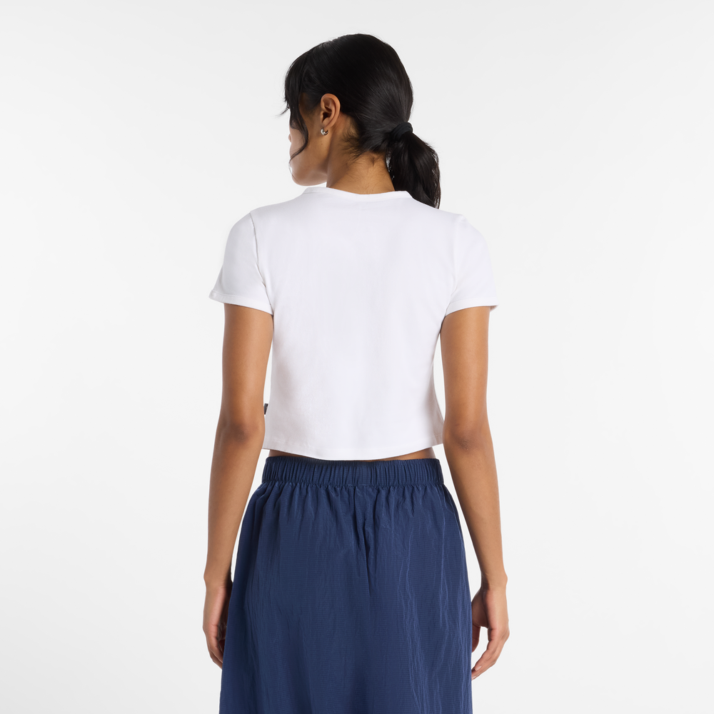 Koszulka damska New Balance WT61Y33QWT – biała
