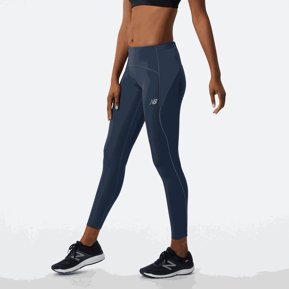 Legginsy damskie New Balance WP21273NGO – granatowe