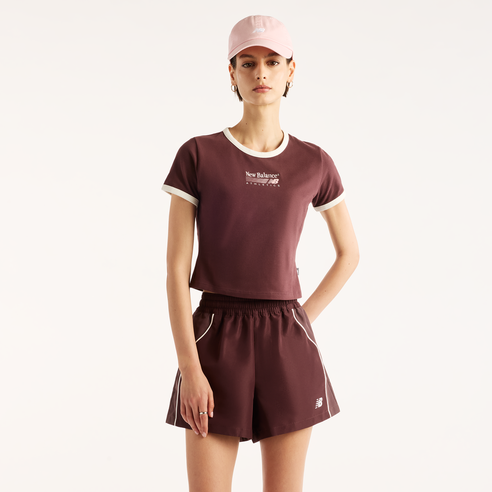 Koszulka damska New Balance WT62O4MBYLR – bordowa