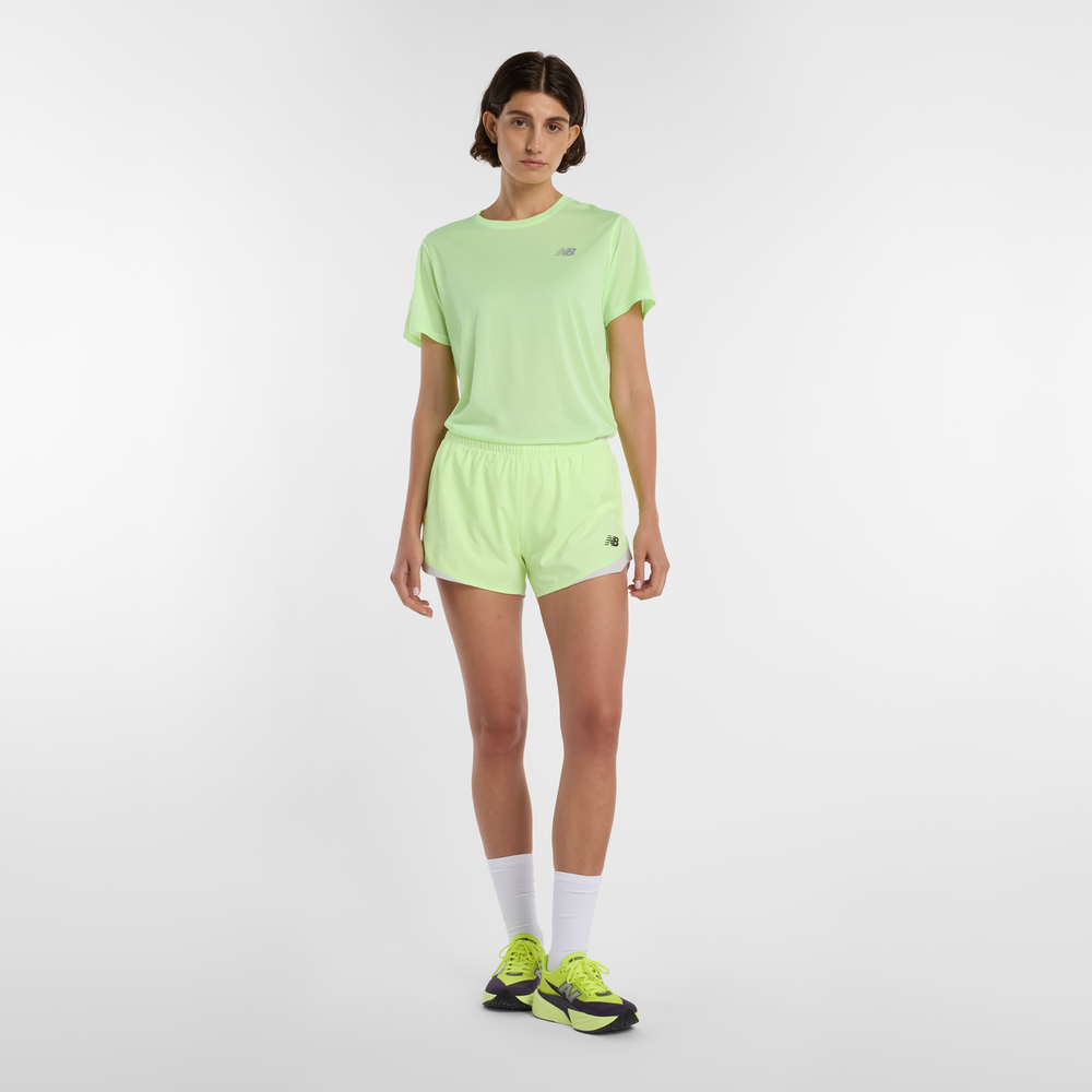 Spodenki damskie New Balance WB61J868AFG – zielone